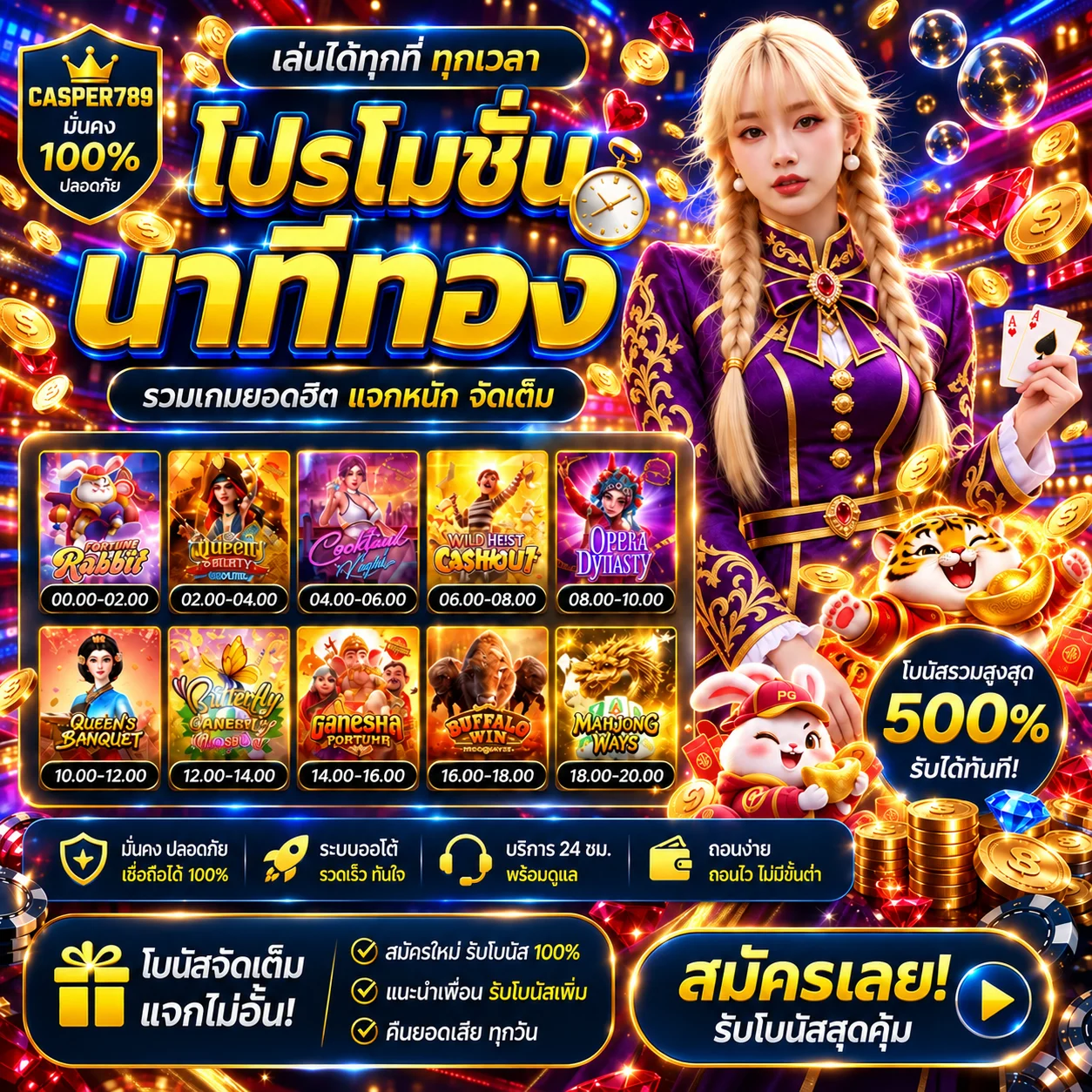 ภาพ CASPER789 ทดลองเล่นสล็อต Pragmatic Play